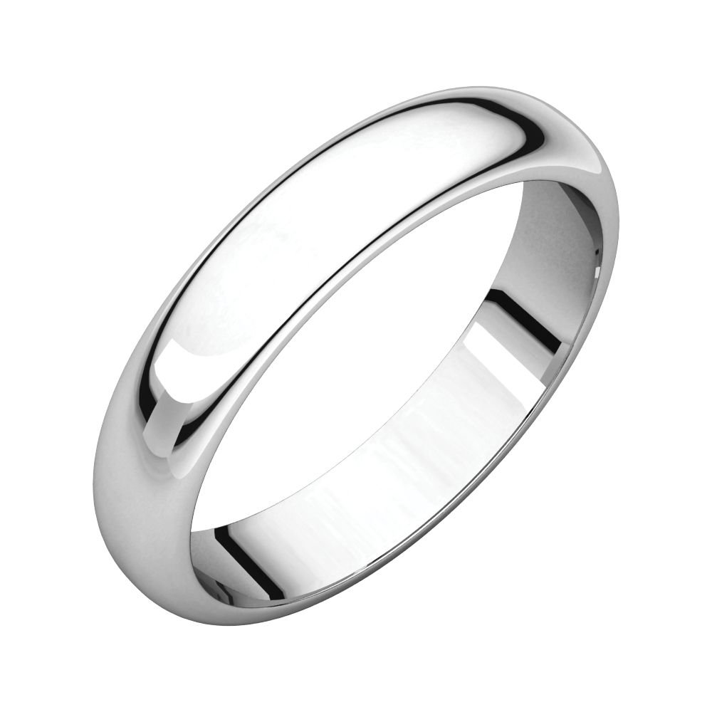 14K Half Round Band Ring for Women - Rose Gold, White Gold & Yellow Gold - Multiple Sizes & Widths (2mm-8mm) - Perfect for Weddings, Anniversaries & Everyday Elegance