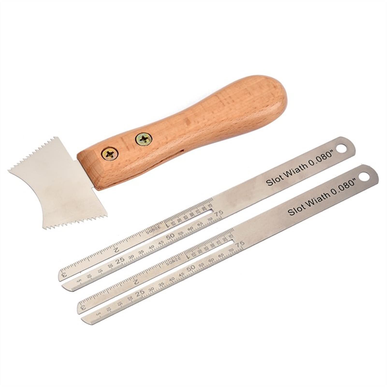 Premium Guitar Fret Wire Groove Protector Ruler & Fingerboard Replacement Tool Set - Professional Luthier Tools for Guitar Repair & Maintenance - Perfect for DIY Guitar Building, Fretwork, and Fingerboard Protection