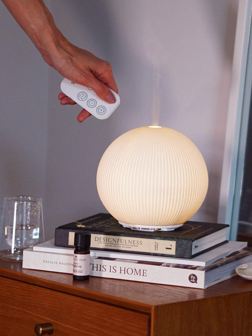 Made By Zen Chi Ceramic Aroma Diffuser - Premium Essential Oil Diffuser for Home & Office Relaxation - Perfect for Yoga, Meditation, and Stress Relief