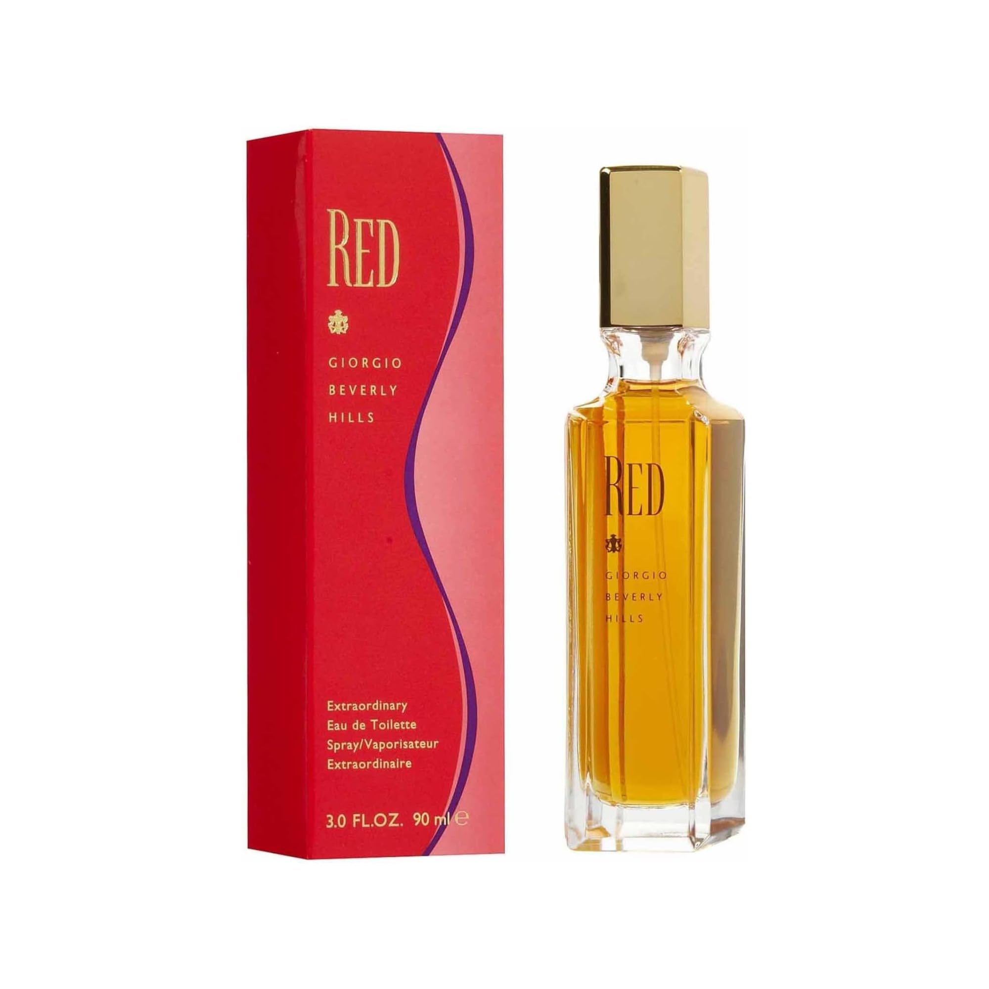 Giorgio Beverly Hills Red Perfume for Women - 3 fl oz Eau de Toilette Spray | Floral Fruity Fragrance, Long-Lasting, Day & Night Wear, Gift for Her