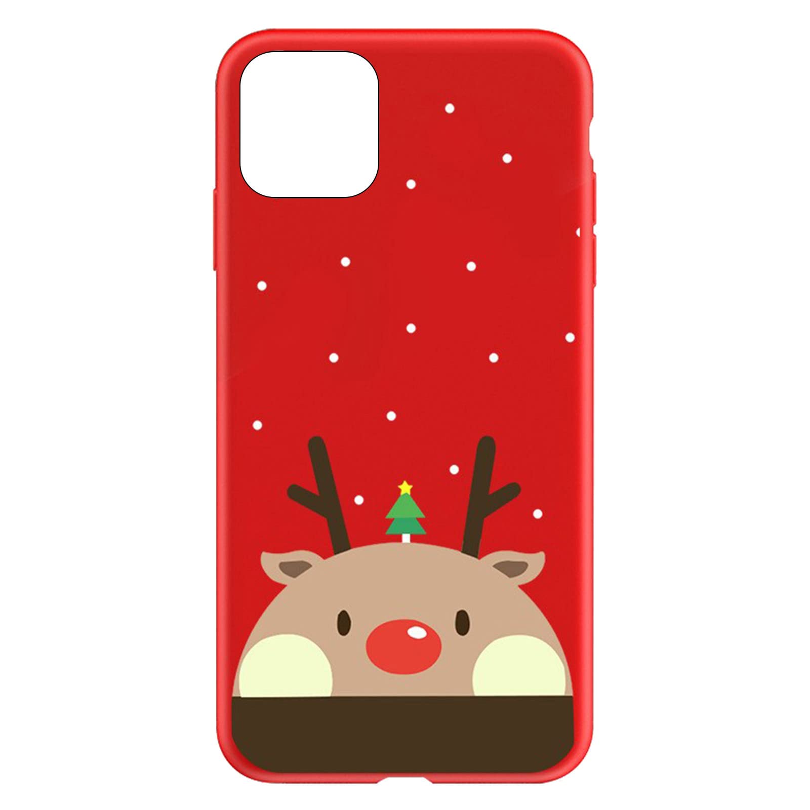 NCWSO Slim Clear Christmas TPU Phone Case Compatible with iPhone 12/12 Pro Max - 6.1 Inch Protective Wireless Charging Santa Design Thin Case | Perfect Holiday Gift & Daily Protection