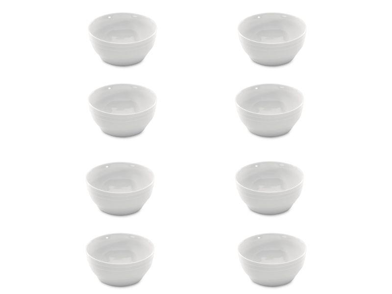 BergHOFF Hotel 6-Inch Porcelain Cereal Bowl Set of 8 - Durable Breakfast Bowls for Cereal, Soup, Salad & Dessert - Perfect for Restaurants, Cafes & Home Dining