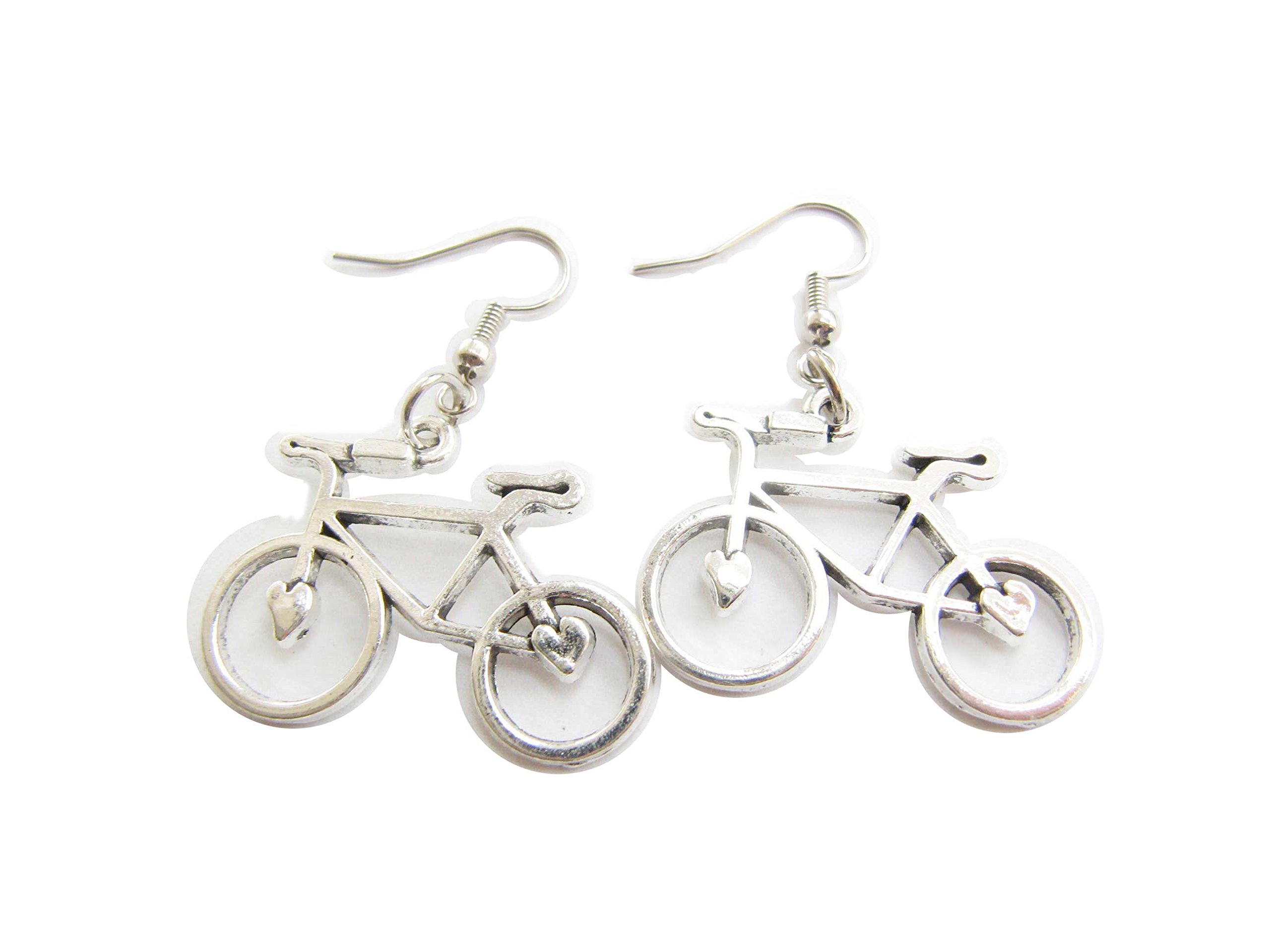 Bicycle Earrings for Women - Stylish Dangle Bike Earrings - Perfect Gift for Cyclists & Bike Lovers - Road Bike Jewelry - Ideal for Cycling Enthusiasts & Athletic Fashion - Great for Casual Wear, Cycling Events & Sports Outfits