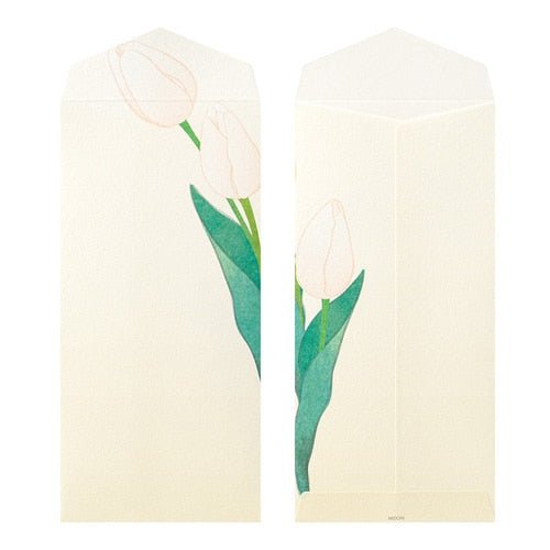 Seasons Silk Print Envelope Midori DESIGNPHIL - Elegant Japanese Style Stationery for Letter Writing, Gift Wrapping & Scrapbooking