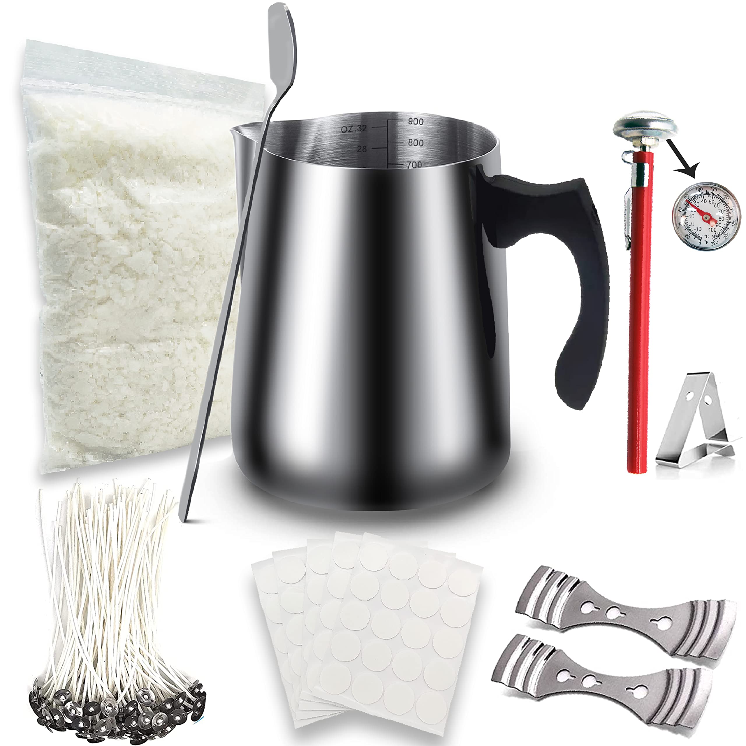 Premium DIY Soy Candle Making Kit - 32oz Wax Melting Pot with Essential Tools for Home Candle Crafting | Perfect for Gifts, Relaxation & Home Decor