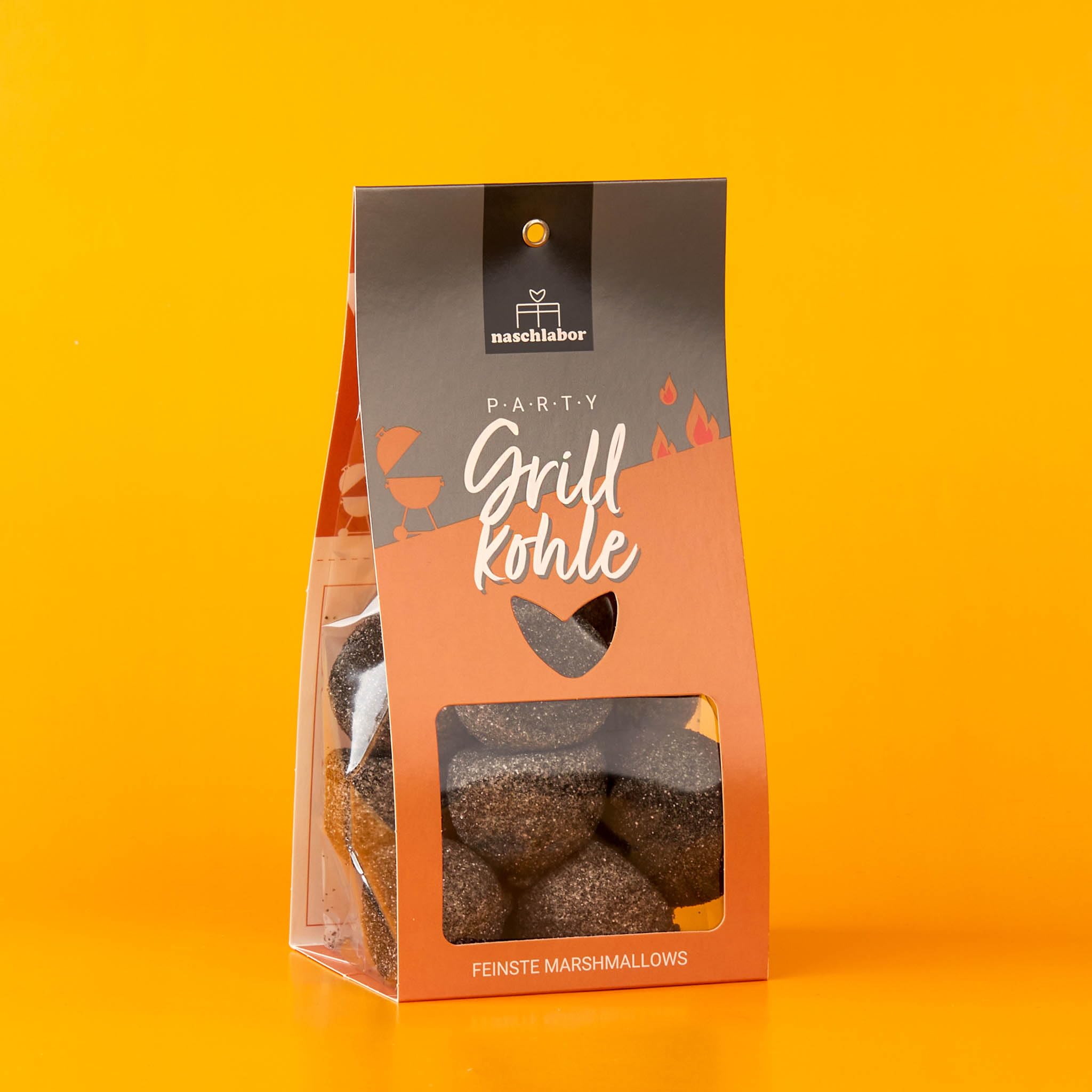 Premium Marshmallow Charcoal - Fun BBQ Party Snacks & Unique Grilling Gift Set with Creative Coal-Shaped Marshmallows - Perfect for Campfires, Backyard BBQs, and Outdoor Gatherings
