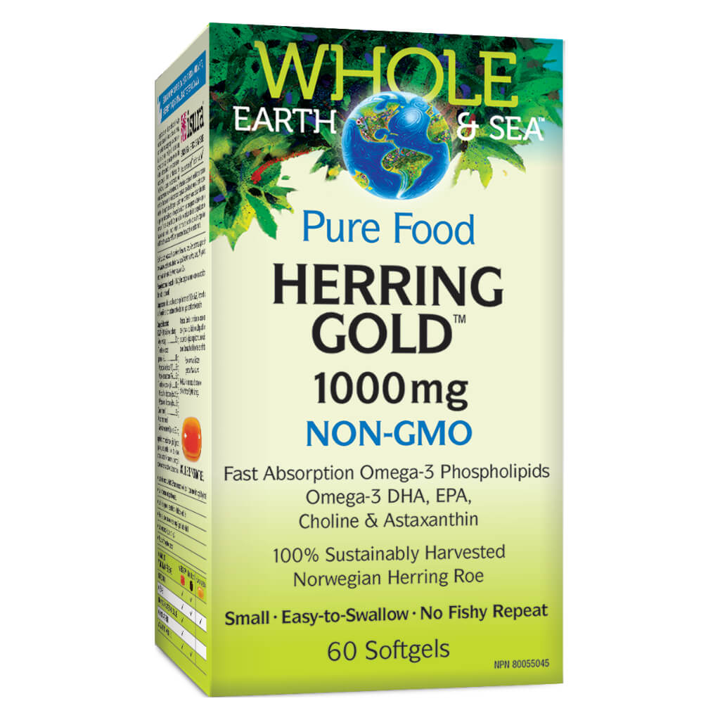Premium Herring Gold 1000mg Omega-3 Fish Oil Supplement - Supports Heart, Brain & Joint Health - Ideal for Adults & Seniors - Great for Daily Wellness & Active Lifestyle