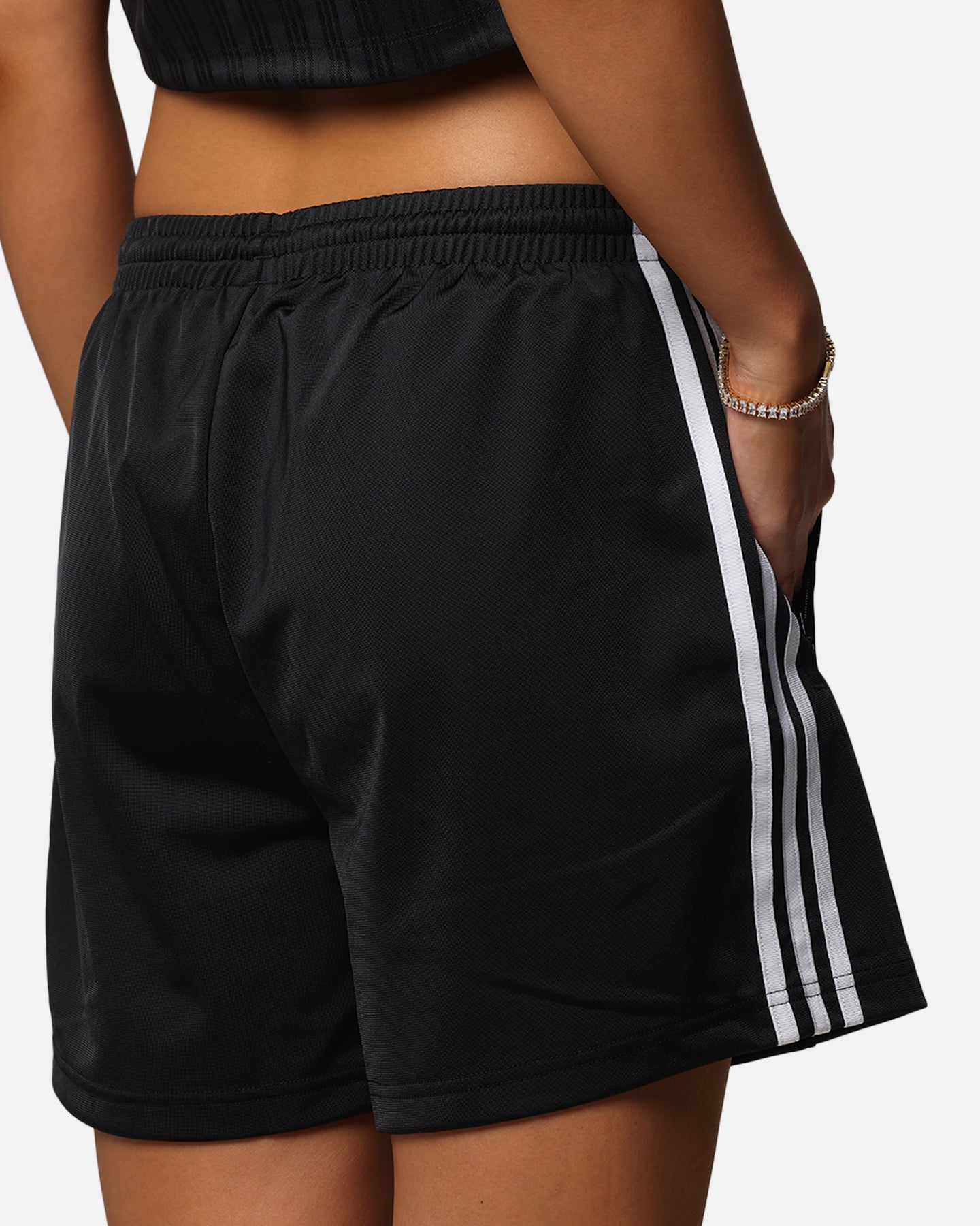 Adidas Women's Firebird Track Shorts - Black Athletic Running Shorts for Women - Gym, Yoga & Casual Wear
