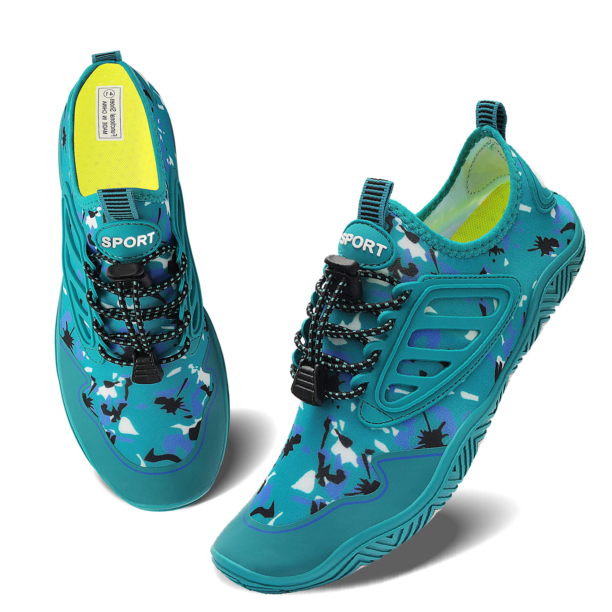 Men's & Women's Quick Dry Water Shoes - Barefoot Aqua Socks for Swimming, Diving, Surfing, Yoga & Beach Sports | Lightweight & Comfortable for Pool, Ocean & Water Activities