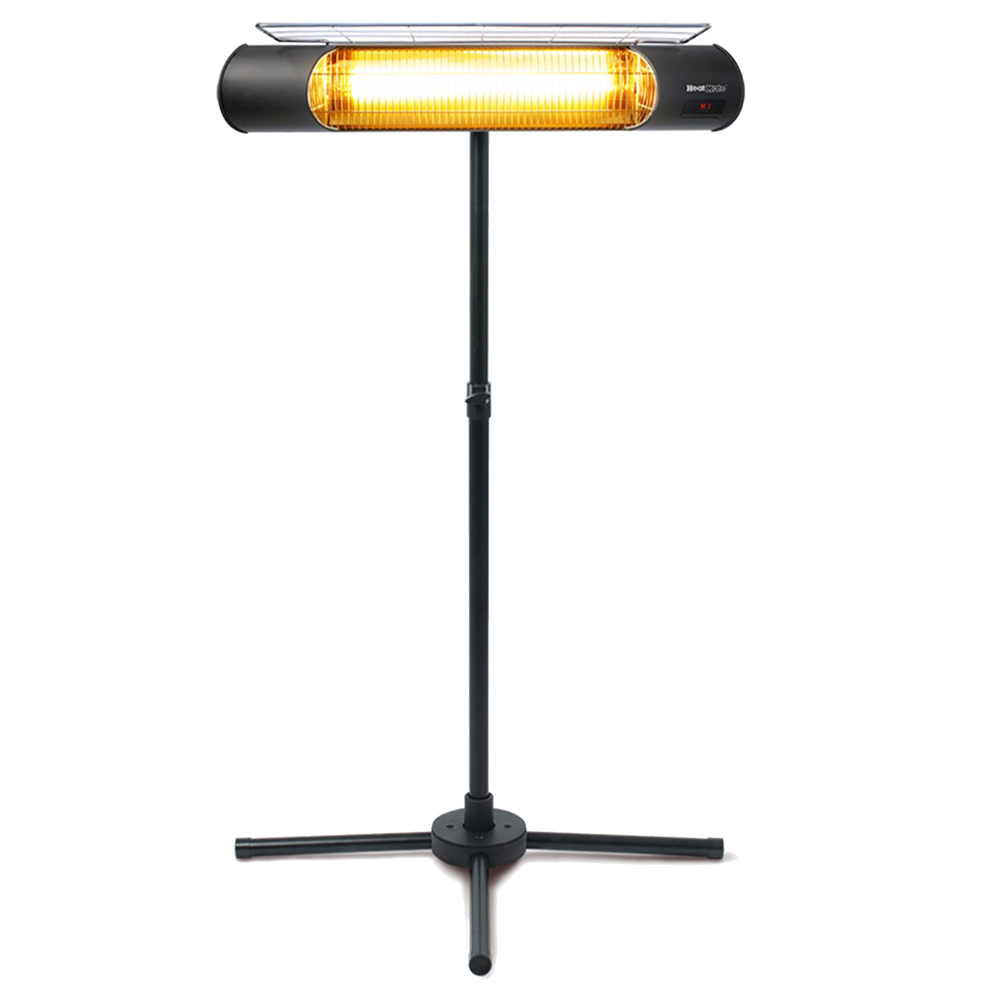 Outdoor Heater with Tripod Stand & Remote - Weatherproof Graphite Patio Heater for Decks, Backyards & Gardens | Perfect for Cold Evenings & Outdoor Entertaining, Black
