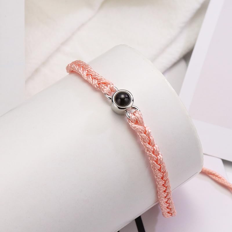 Personalized Photo Bracelet for Women & Men - Custom Engraved Memory Bracelet with Picture Inside - Unique Gift for Valentine's Day, Birthday, Anniversary - Perfect for Couples, Family & Friends Keepsake