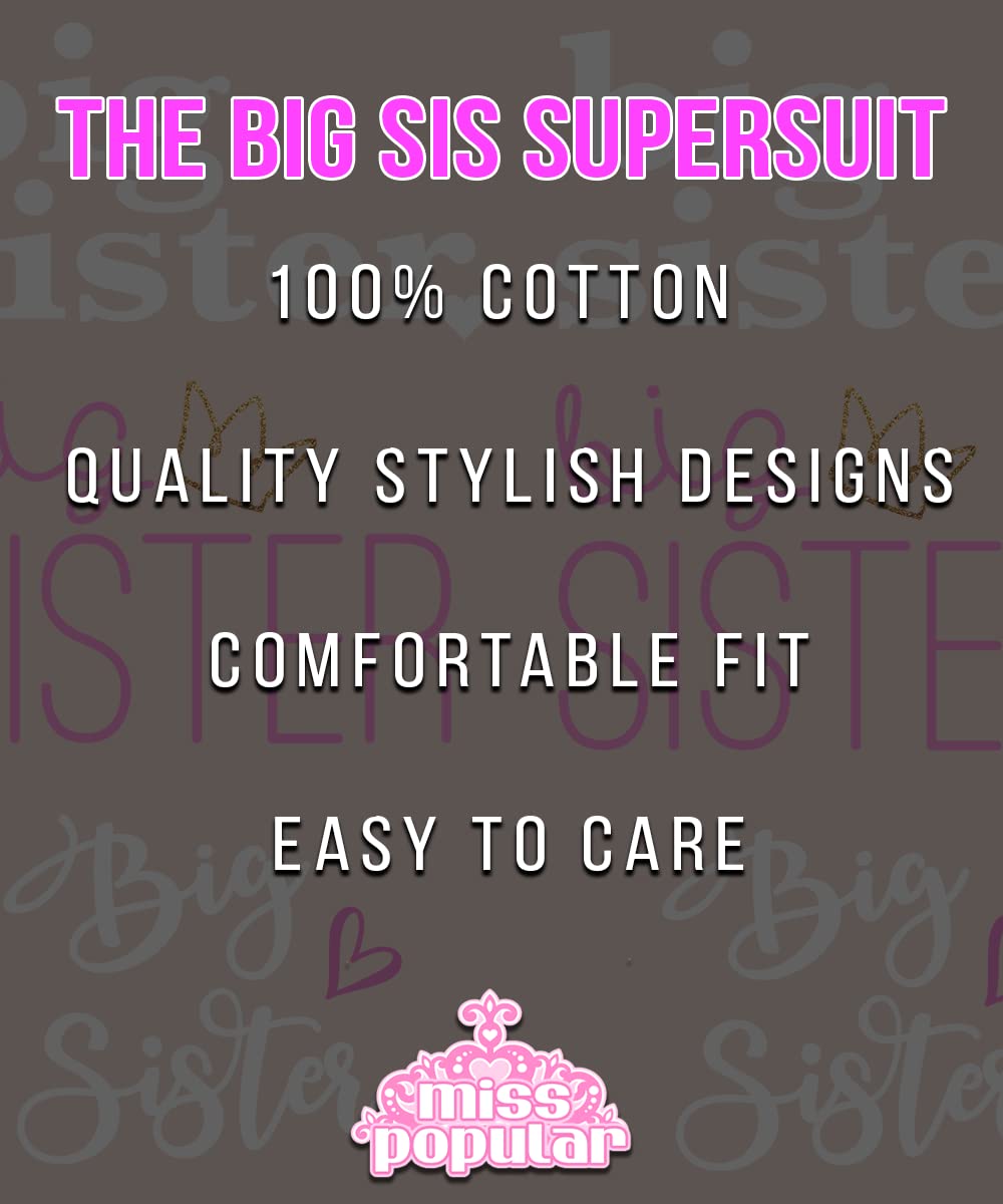 Big Sister Announcement T-Shirt - Cute & Comfortable Toddler to Big Girl Sizes for Everyday Wear | Perfect for Sibling Reveals, Gender Announcements & Family Celebrations