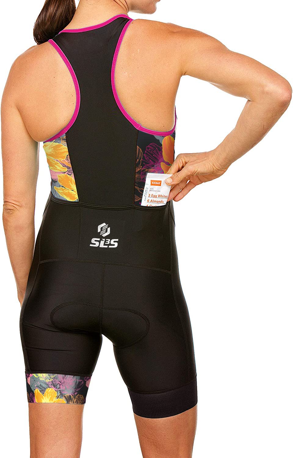 Women's Triathlon Suit - One Piece Tri Suit with Comfortable & Durable FRT Fabric - No Shelf Bra - Perfect for Swimming, Cycling & Running Competitions