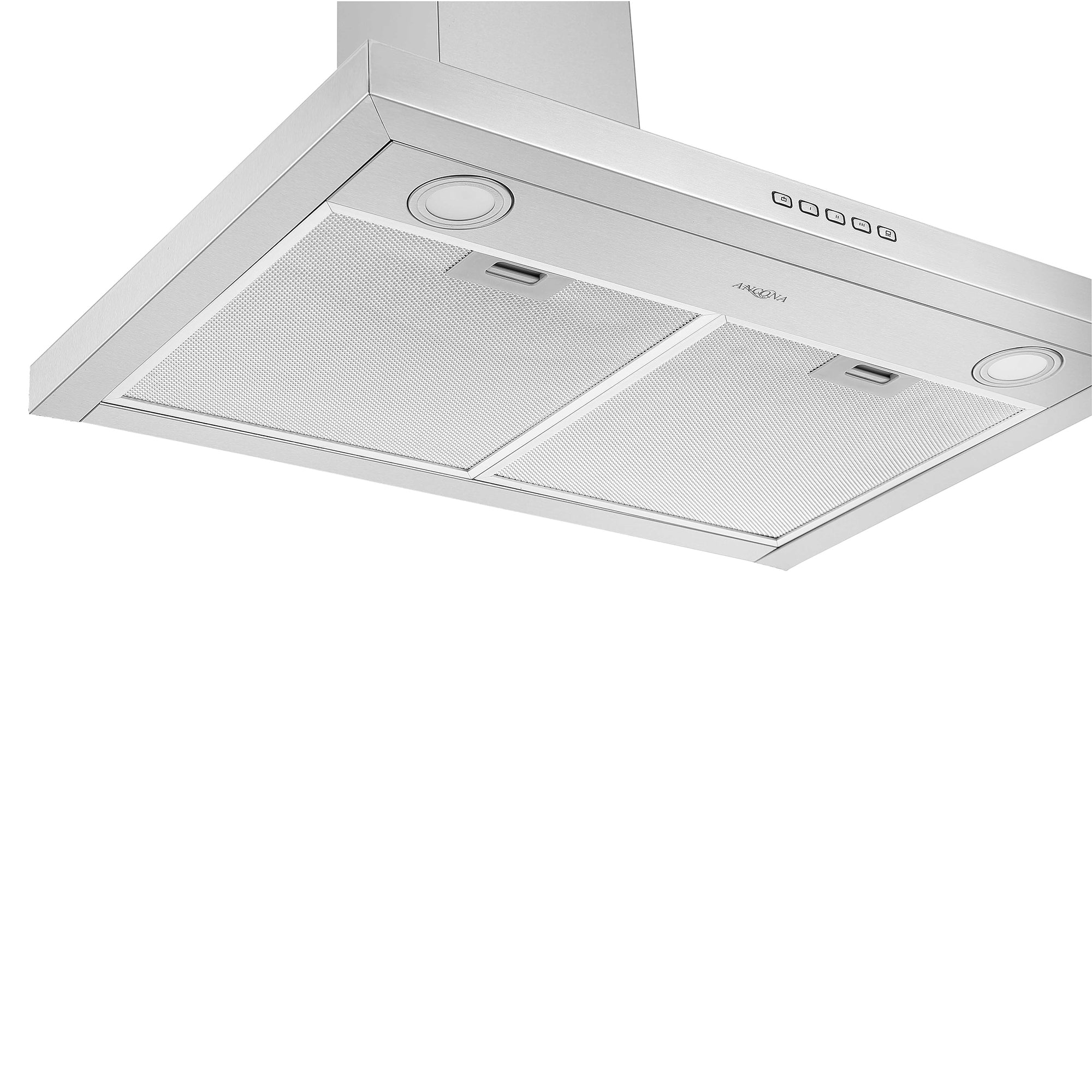 30 Inch Stainless Steel Convertible Wall Mounted Pyramid Range Hood - Powerful Kitchen Ventilation for Gas & Electric Stoves, Perfect for Modern & Farmhouse Style Homes