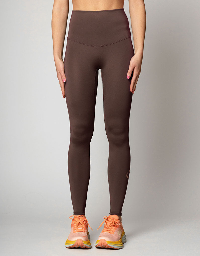 Hotworx Freestyle High-Waist Yoga Leggings for Women - Chocolate Brown - Moisture-Wicking & Tummy Control Workout Pants for Hot Yoga, Pilates & Gym Training