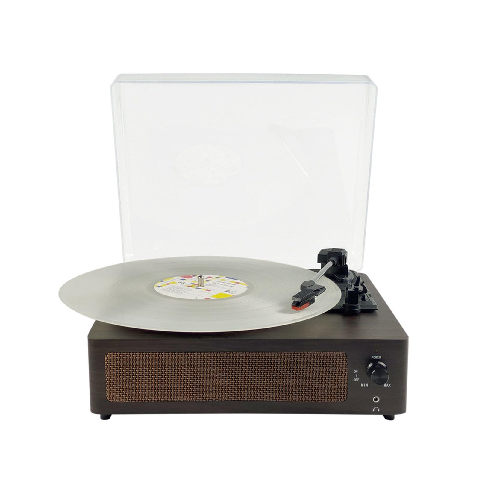Vintage Wireless Bluetooth Vinyl Turntable with Dust Cover - Retro Record Player for Home, Office & Music Lovers | Perfect for Vinyl Collections, Parties & Relaxing Evenings