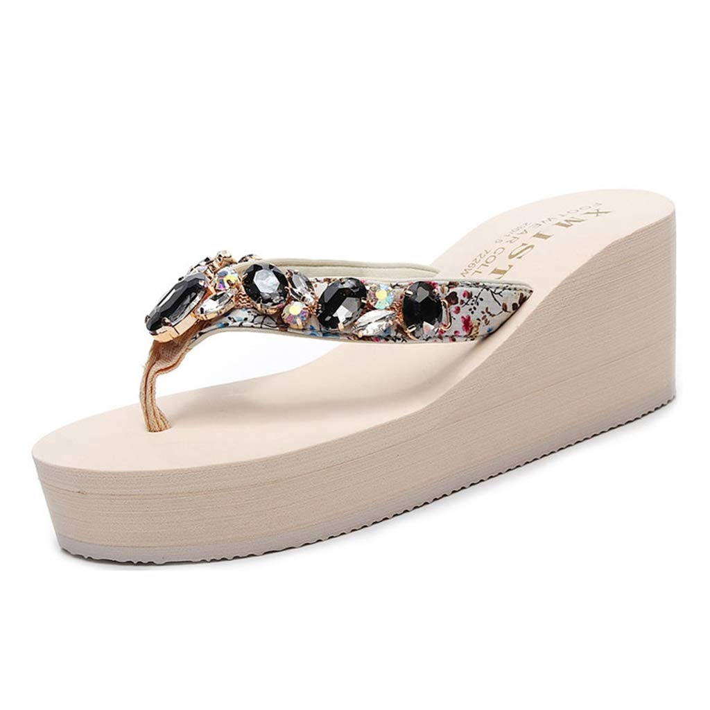 Mioke Women's Comfortable Slide Sandals - Lightweight & Soft Slippers for Indoor/Outdoor, Beach, Poolside, and Lounge Wear