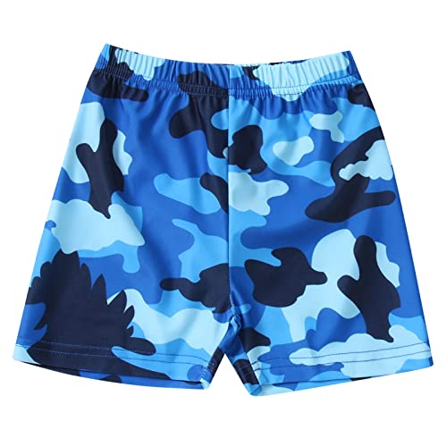 Toddler Boys' Tropical Leaf Cartoon Swim Trunks - Quick-Dry Beach Shorts for Baby & Kids | Perfect for Pool, Beach & Summer Water Play