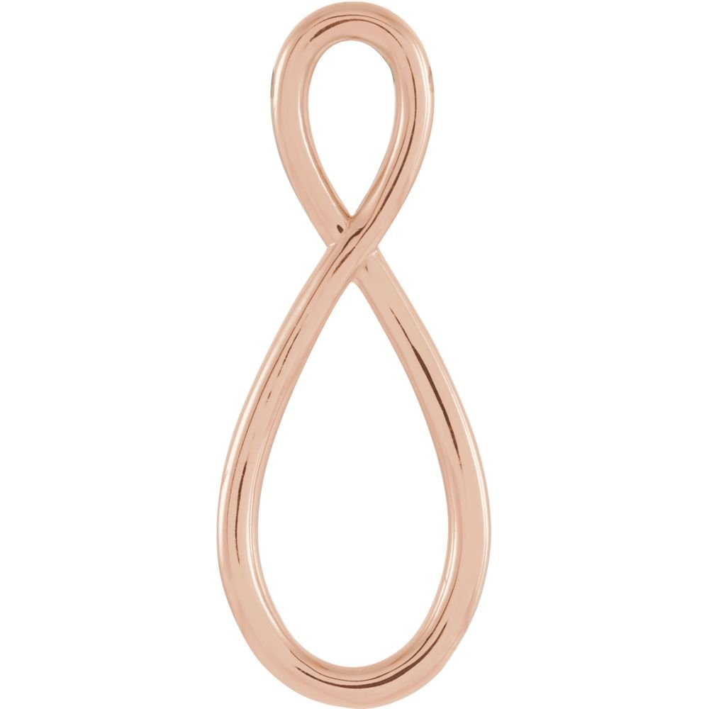 Jewels By Lux 14K Rose Gold Freeform Pendant Necklace - Elegant Dainty Jewelry for Women, Perfect Gift for Birthday, Anniversary & Valentine's Day