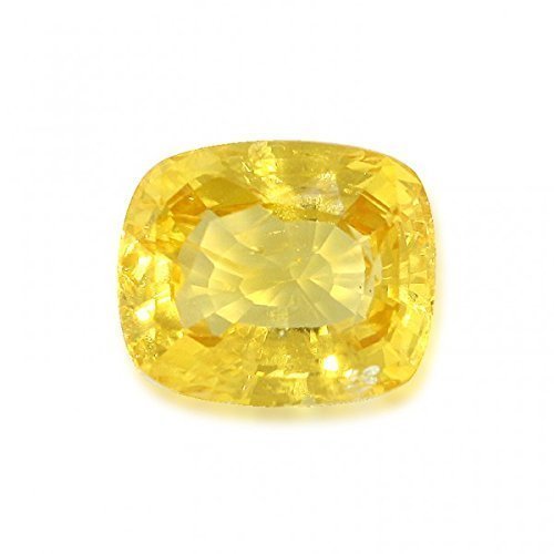 5.25 Ratti Natural Yellow Sapphire (Pukhraj) - GGTL Certified Ceylon Origin, AAA++ Quality Loose Gemstone for Jewelry Making & Astrological Benefits