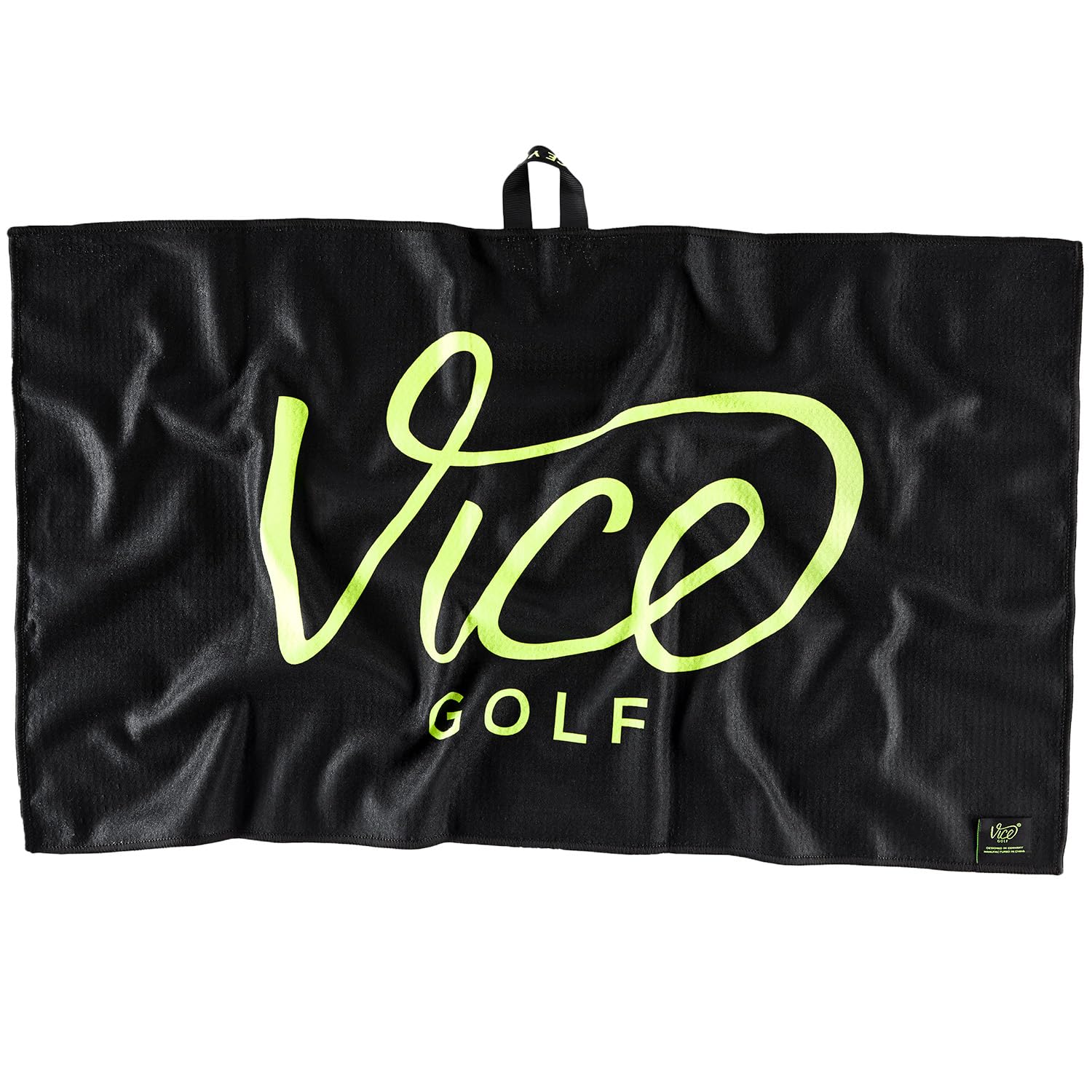 Vice Golf Shine Microfiber Golf Towel - Premium Absorbent & Quick-Drying Golf Accessory for Clubs & Balls | Perfect for Golf Course, Driving Range & Practice Sessions