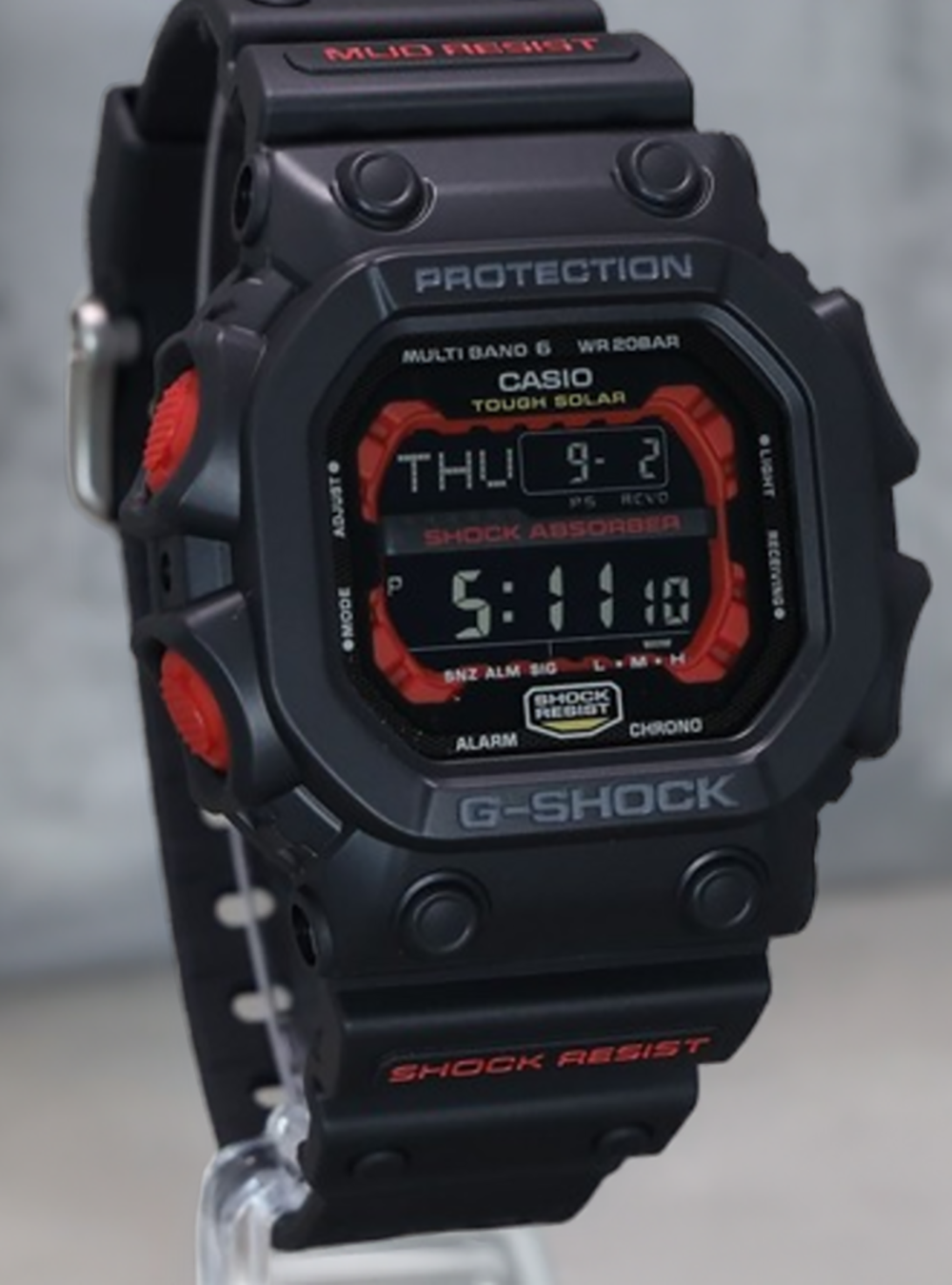 CASIO G-Shock GXW-56-1AJF Tough Solar Multiband 6 Atomic Watch - Shock Resistant, Waterproof, Solar Powered - Perfect for Outdoor Sports, Hiking & Military Use