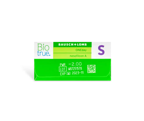 Biotrue ONEday Daily Disposable Contact Lenses (30 Pack) – Comfortable & Breathable for All-Day Wear – Perfect for Work, Sports, and Travel