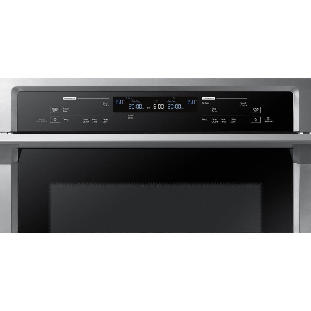 Samsung NV51K6650DS 30 Inch 10.2 Cu Ft Stainless Steel Electric Double Wall Oven with Top Broiler - Perfect for Large Family Cooking, Holiday Baking & Modern Kitchen Upgrade