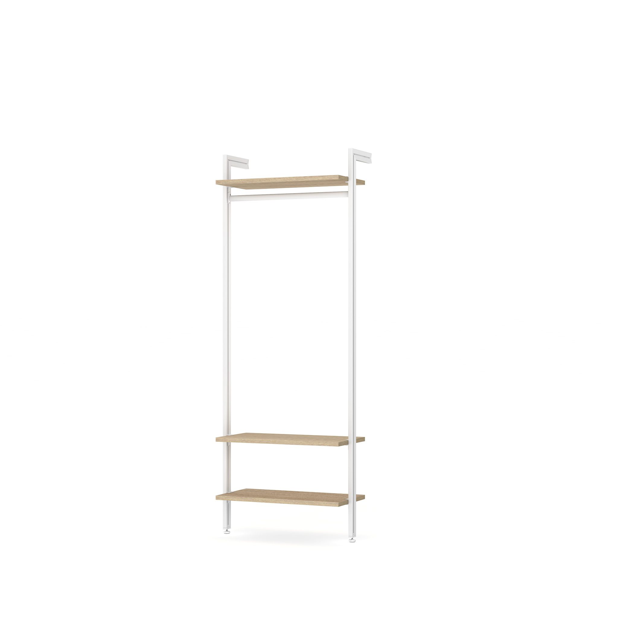 Modular Closet Storage System - CLOS IT W 100 - Customizable Wardrobe Organizer for Bedroom, Closet & Office - Space Saving Solution for Clothes, Shoes & Accessories