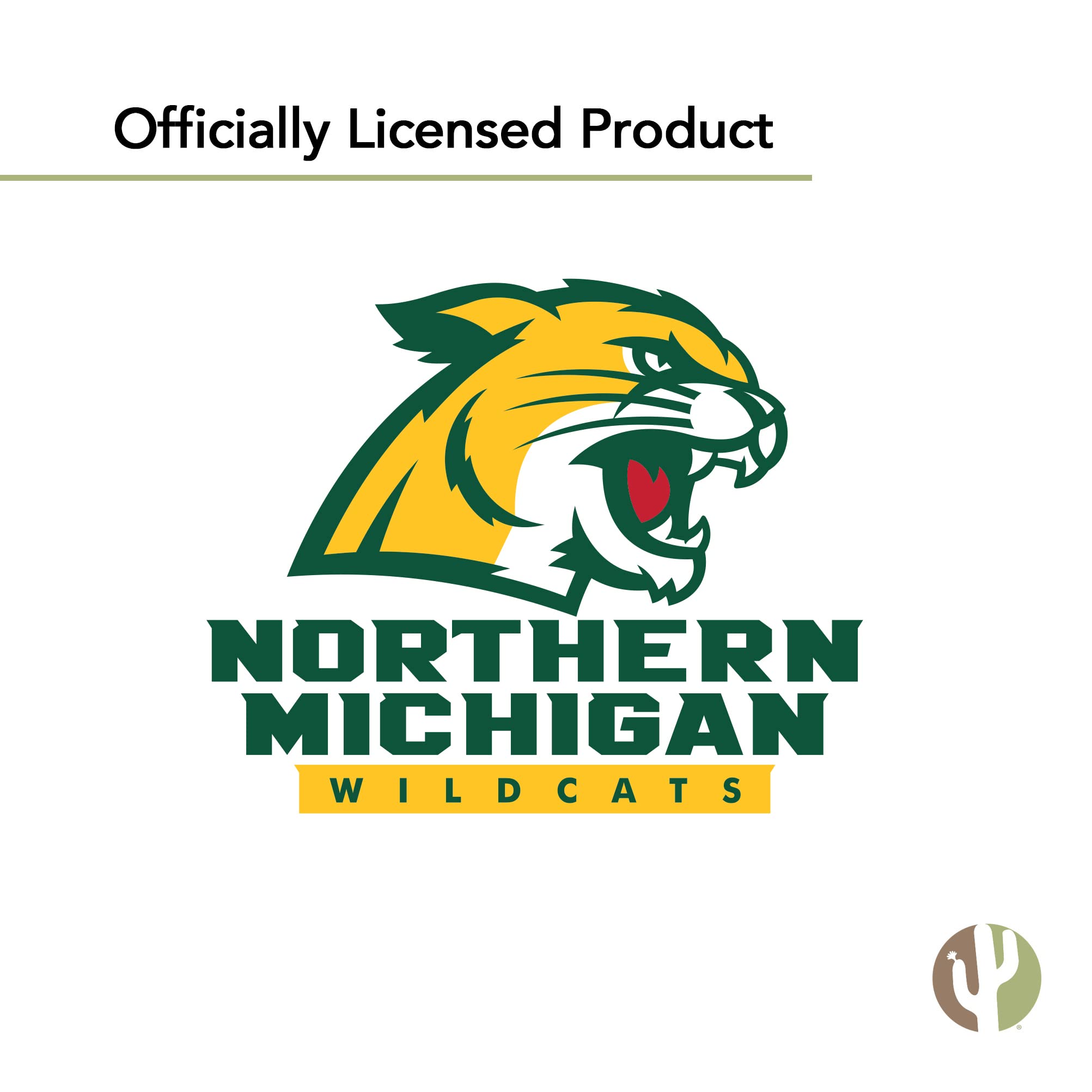 NMU Wildcats Vinyl Decals - Desert Cactus Design Stickers for Laptop, Water Bottle, Car & Scrapbook | Northern Michigan University Merch | Perfect for College Students, Fans & Alumni Gifts