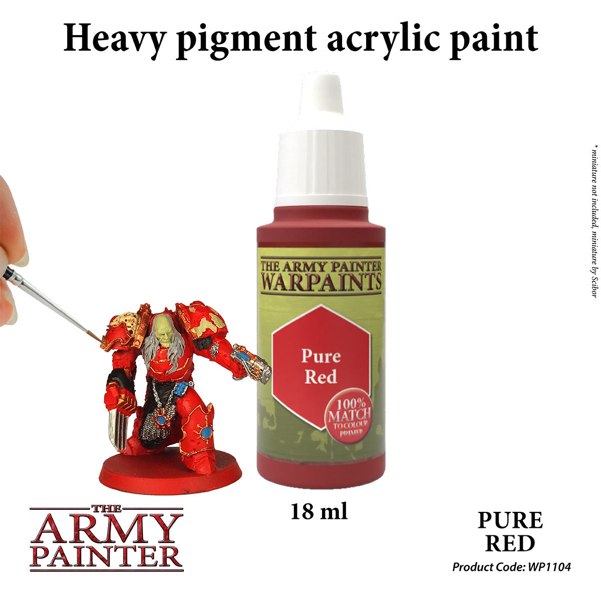 Warpaints: Pure Red - High-Quality Vegan Face & Body Paint for Cosplay, Halloween & Theater Makeup | Safe, Long-Lasting & Vibrant Color