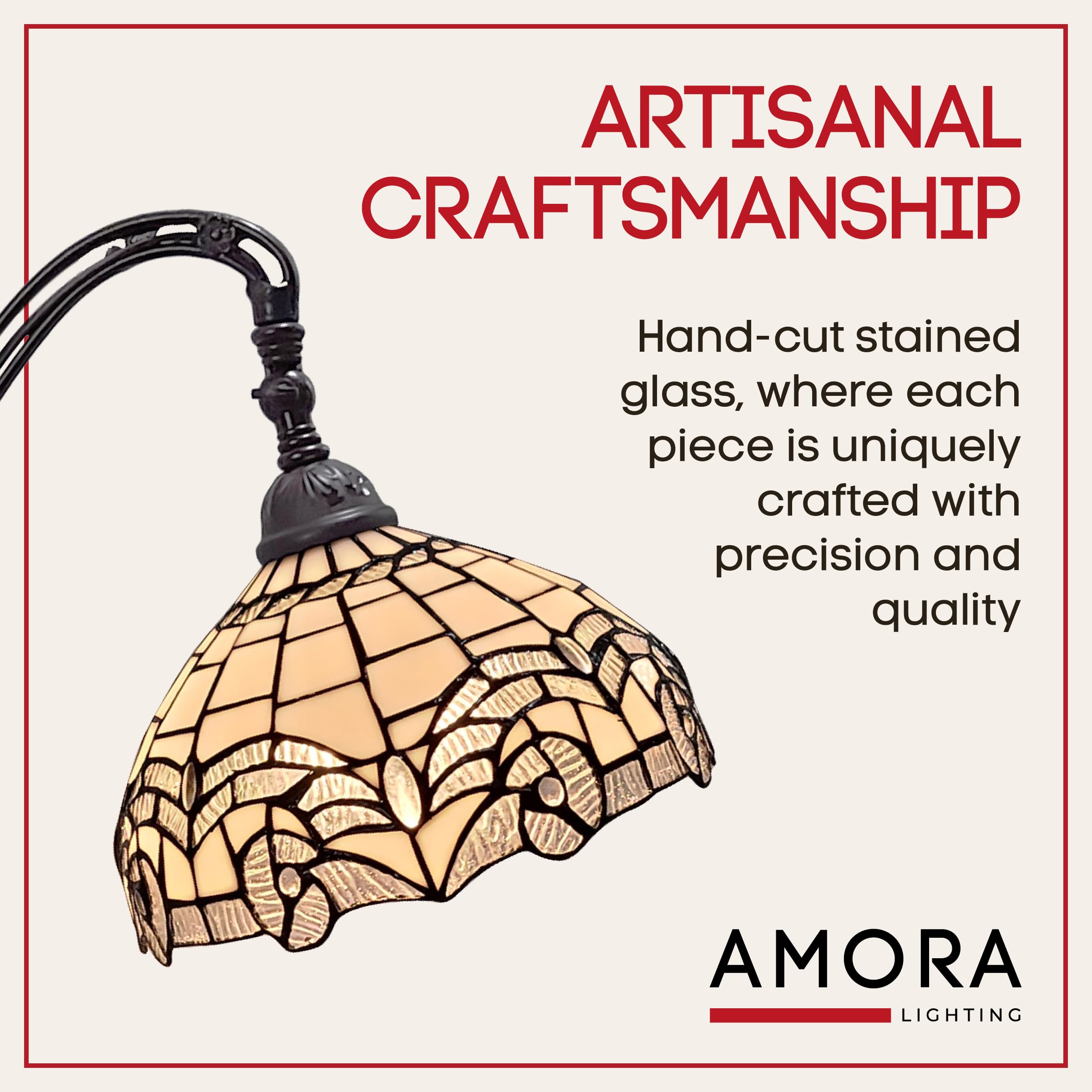 Amora Tiffany Floor Lamp - 62