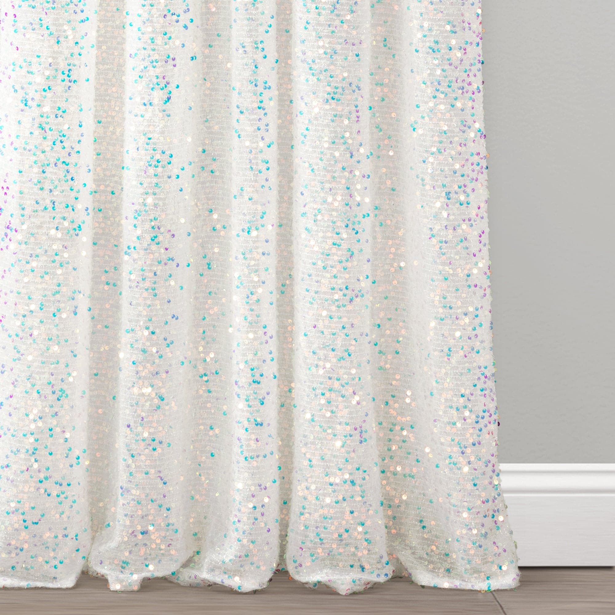 Elegant Ballgown Glam Sparkle Sequins Window Curtain Panel - Luxury Bedroom & Living Room Drapes for Wedding, Party, and Home Decor