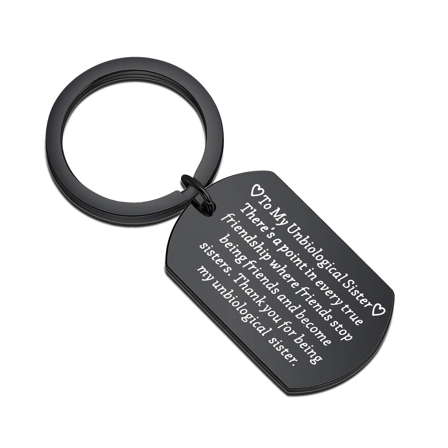 FEELMEM Sister-in-Law Gift Keychain - Thoughtful Present for Unbiological Sisters & Soul Sisters - Perfect for Birthdays, Anniversaries & Friendship Celebrations