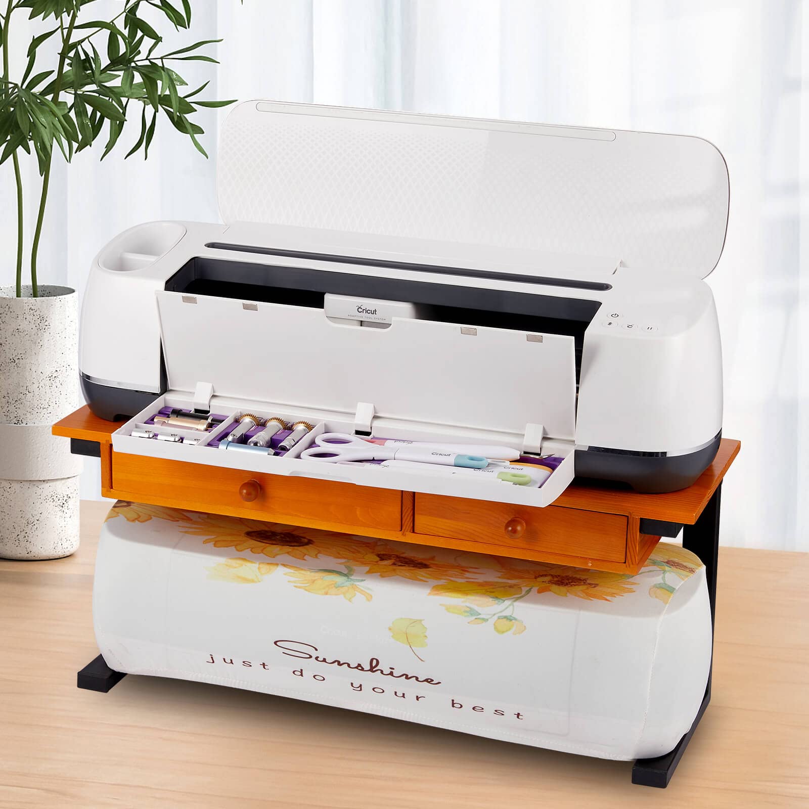 Cricut Maker 3 & Maker Tool Storage Organizer - Purple Drawer Insert for Weeding Tools, Blades & Accessories | Perfect for Craft Room Organization & DIY Projects