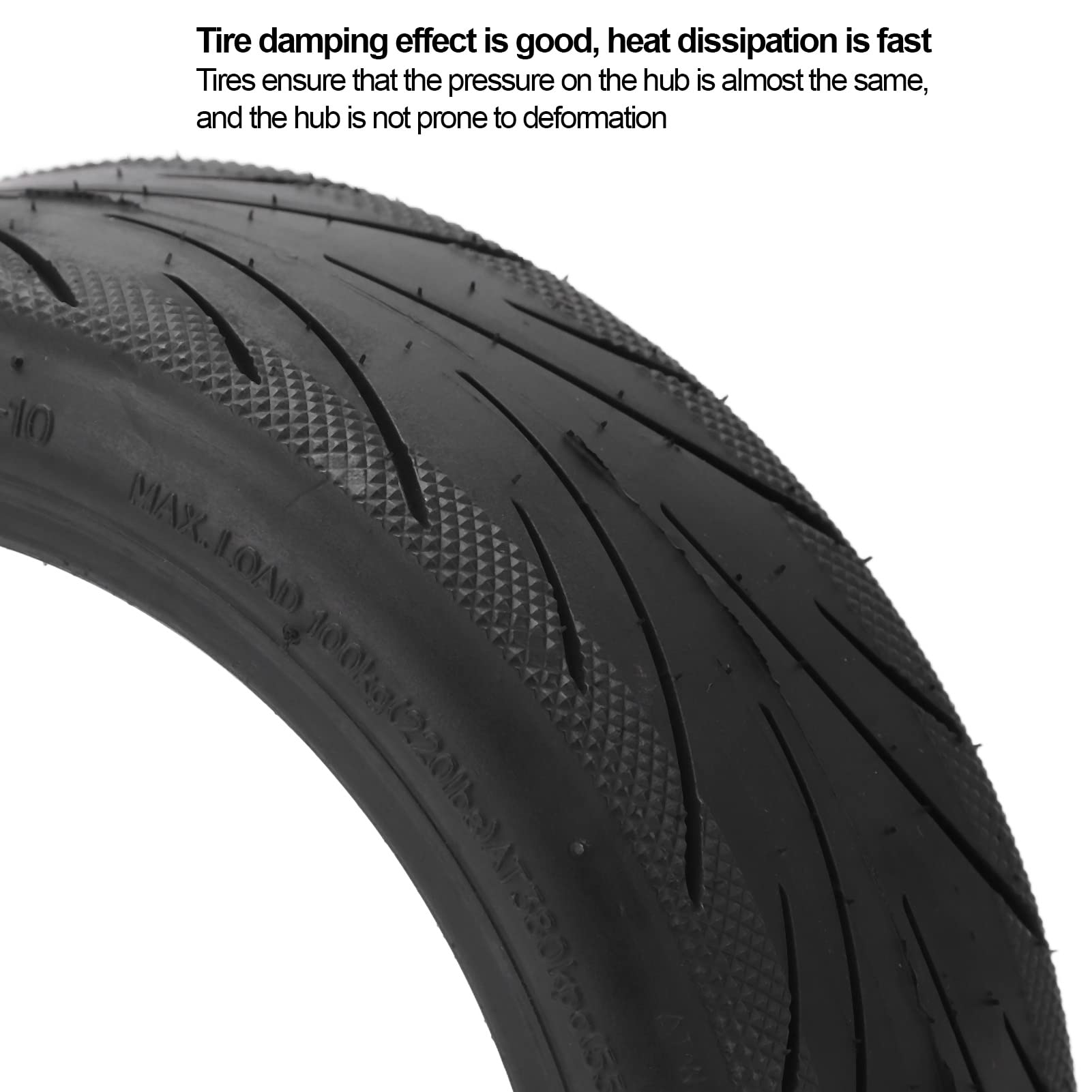 **Explosion-Proof Scooter Tubeless Tire with Valve – Compatible with Ninebot Max G30 & Other Electric Scooters – Durable & Safe for Commuting & Urban Riding**