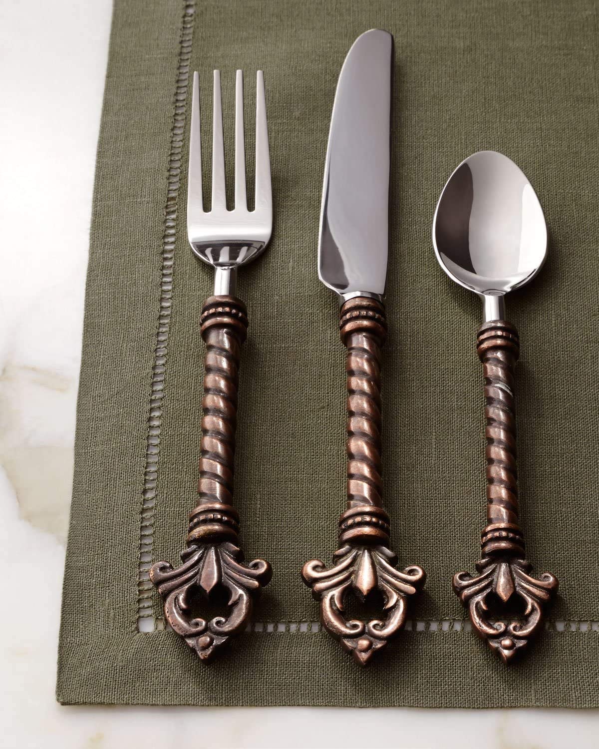 20-Piece Stainless Steel Flatware Set - Elegant Silverware for Everyday Dining, Dinner Parties & Gifts | Durable & Dishwasher Safe Cutlery Set for Home, Restaurant & Wedding Use