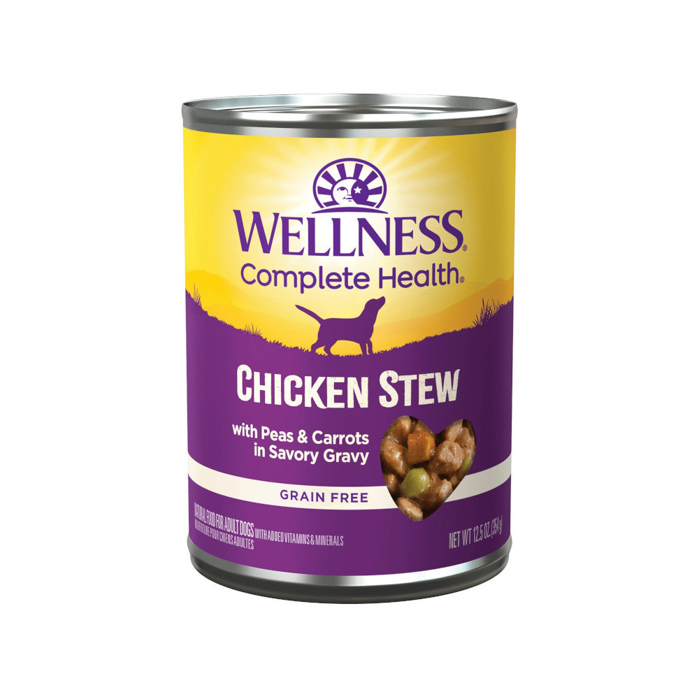 Grain-Free Chicken Stew with Peas & Carrots for Dogs - Premium Canned Dog Food for Sensitive Stomachs - Perfect for Adult Dogs & Puppies with Allergies - Ideal for Mealtime, Training Treats & Travel Feeding