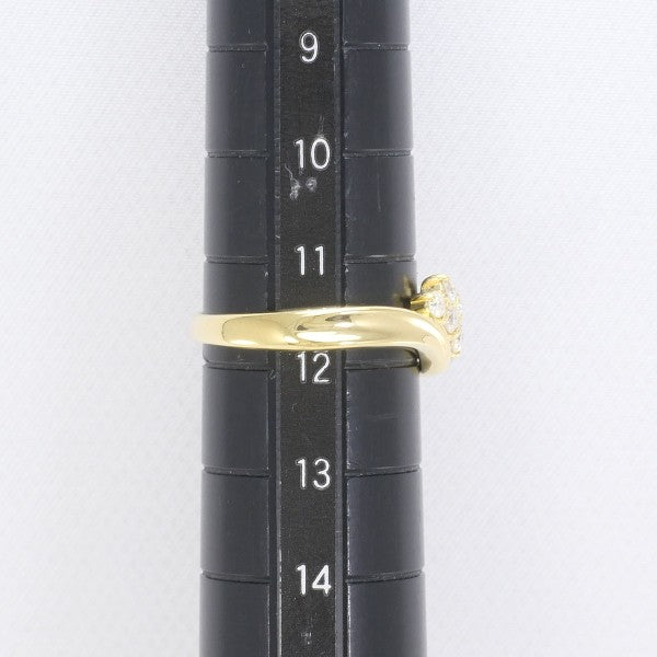 18K Yellow Gold Diamond Ring for Women - Elegant Solitaire Engagement Wedding Band - Perfect for Proposals, Anniversaries & Special Occasions