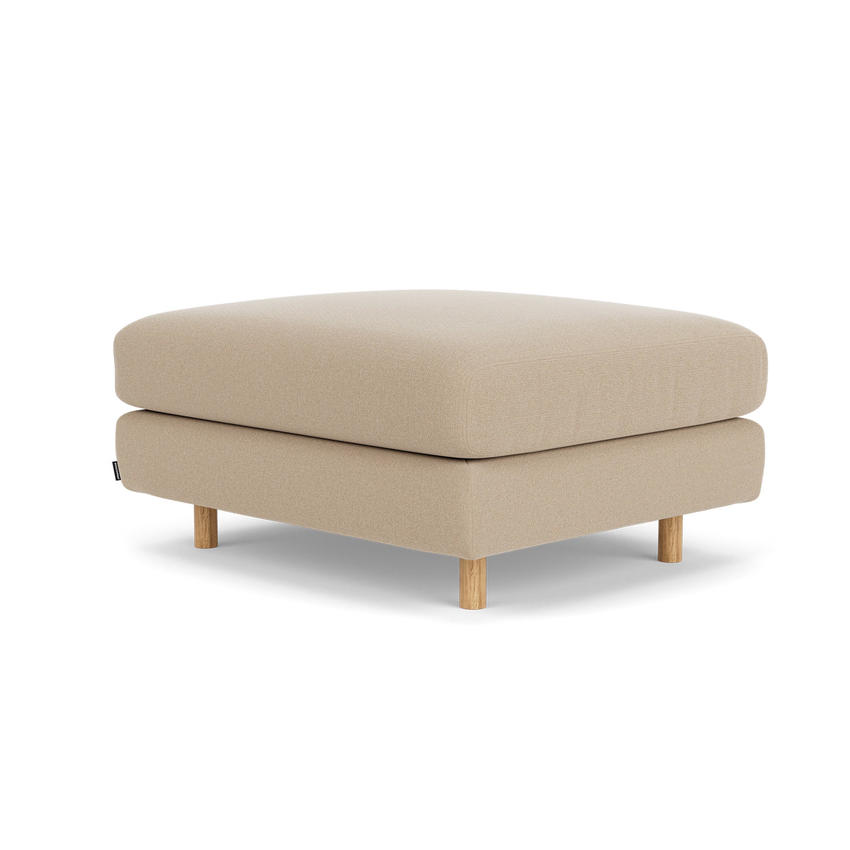 Dylan Fabric Ottoman - Soft and Stylish Footrest, Storage Bench, Living Room Accent Piece - Perfect for Small Spaces, Bedroom, or Lounge Area