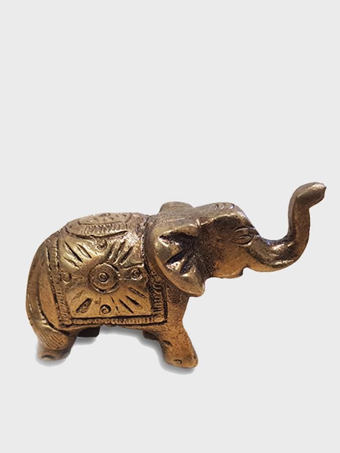 Namaste Antique Brass Elephant Incense Holder - Handcrafted Hindu Prayer Decor for Meditation & Yoga Room