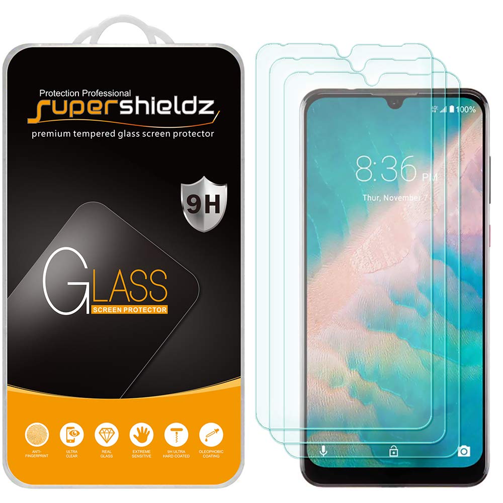 Supershieldz 3-Pack Tempered Glass Screen Protector for ZTE Blade 10 & Blade 10 Prime | Anti-Scratch, Bubble-Free | Perfect for Everyday Protection & Gaming