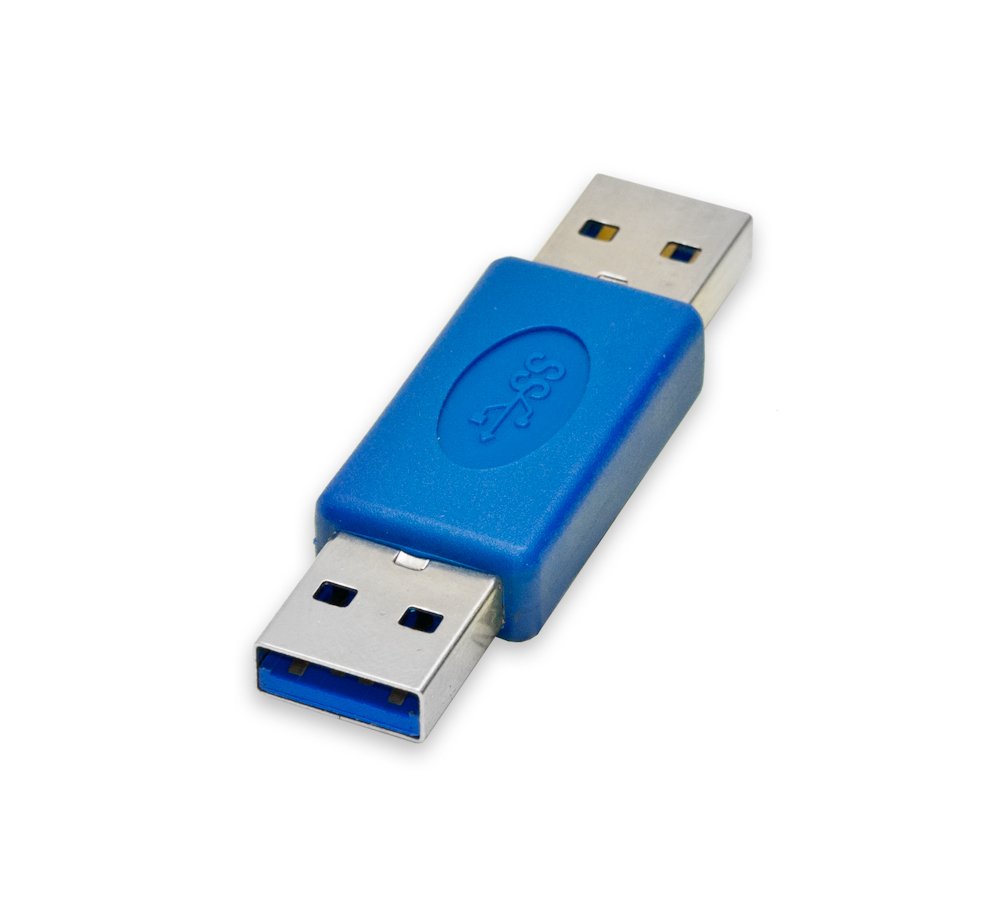 IO Crest USB 3.0 Type-A Male to Male Adapter Cable - High Speed Data Transfer, SY-ADA20082 - Perfect for Connecting Computers, Printers, and External Hard Drives