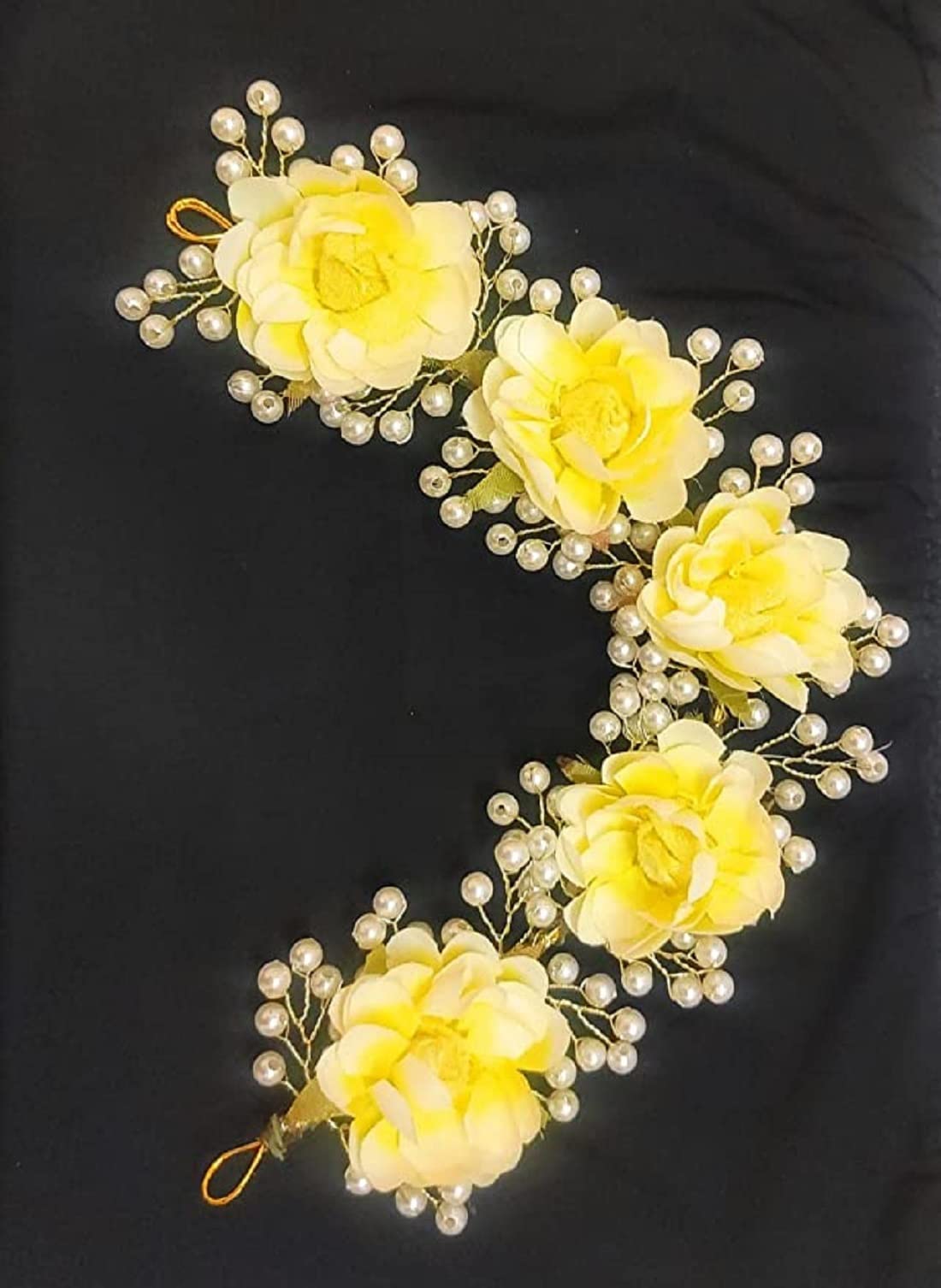 Stylish Yellow Flower Hair Clip - Fashionable Hair Accessories for Women & Girls - Perfect for Parties, Weddings & Everyday Wear