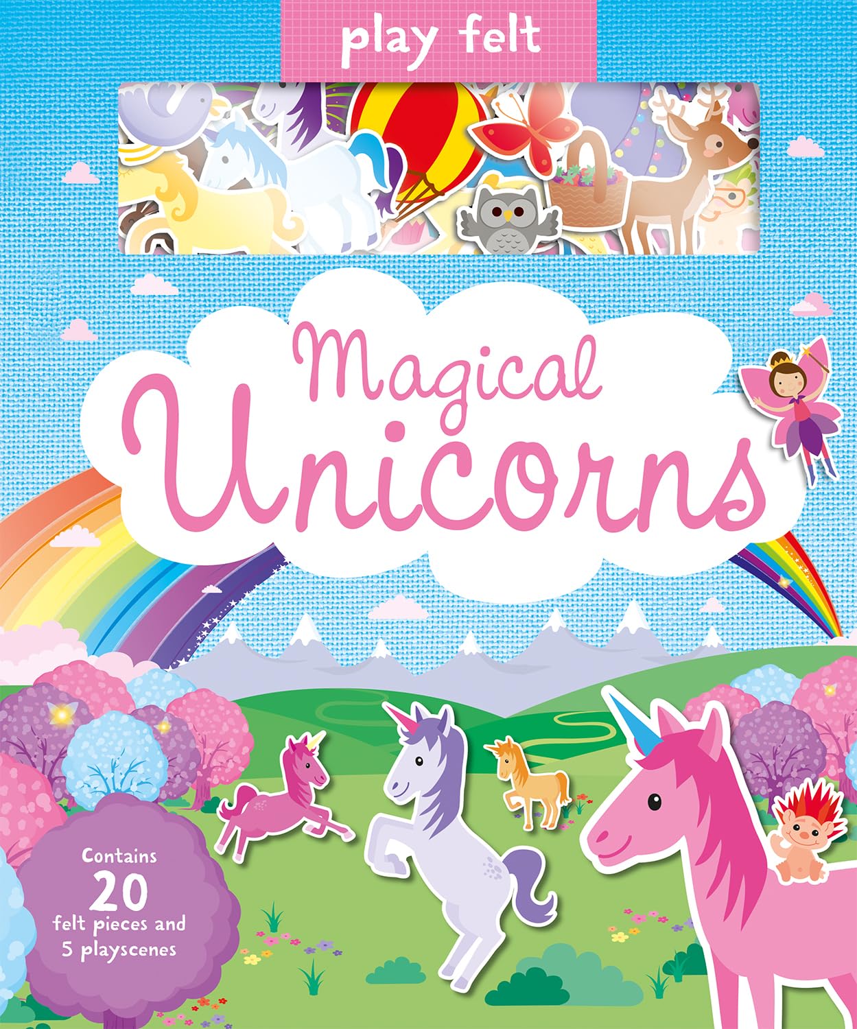 Soft Felt Play Books - Magical Unicorn Story Time Set for Kids | Interactive Early Learning Toy for Toddlers & Preschoolers | Perfect for Bedtime Stories & Imaginative Play