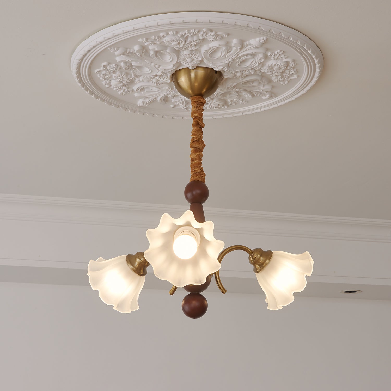 Bloomcrest Chandelier - Elegant Crystal Ceiling Light Fixture for Dining Room, Living Room & Bedroom | Modern Home Decor Lighting