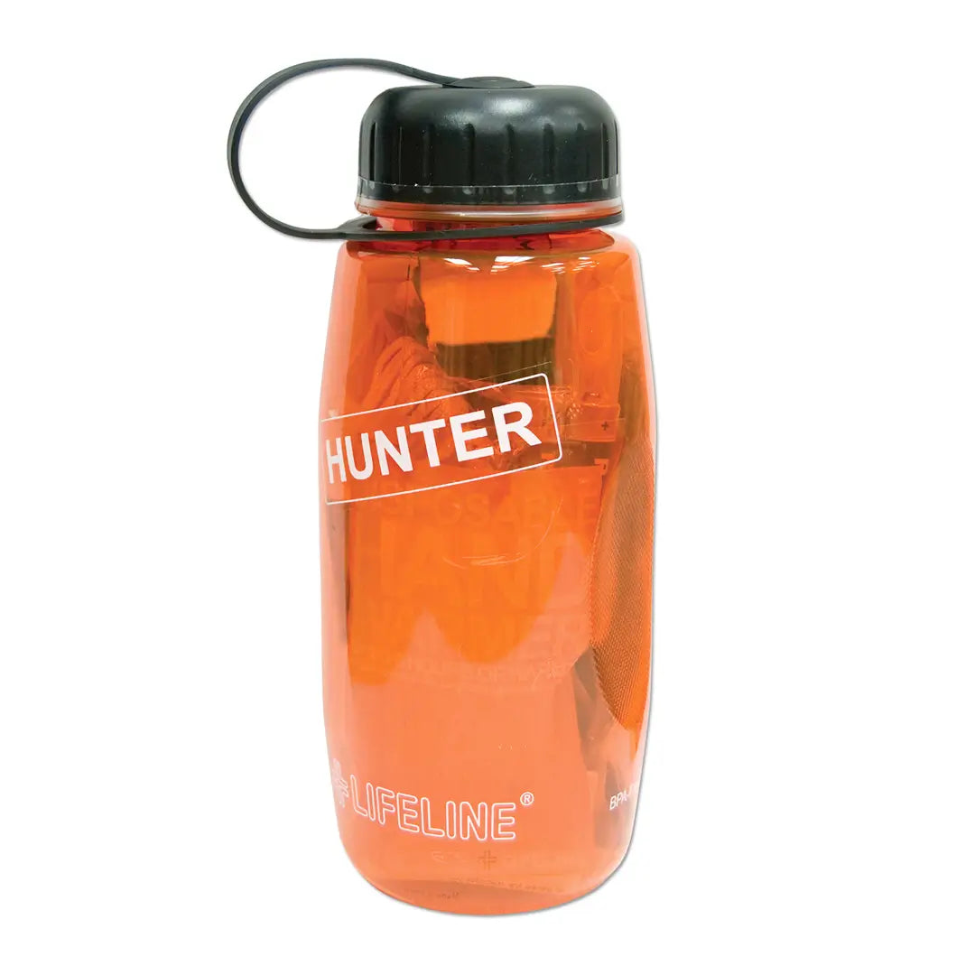 Lifeline Hunter Survival Bottle Kit - Portable Water Filter & Emergency Gear for Camping, Hiking & Outdoor Adventures