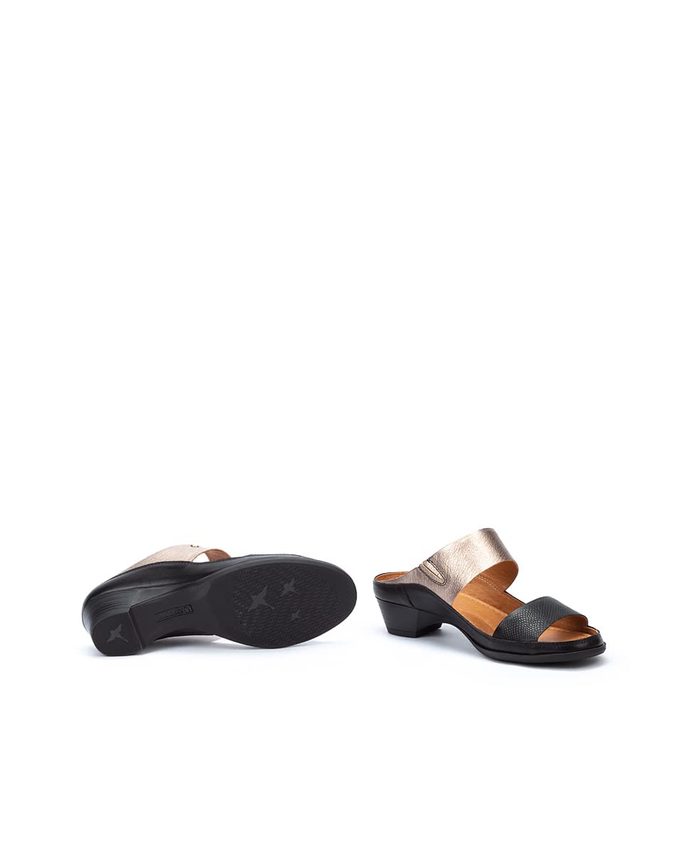 PIKOLINOS Women's Leather Heeled Sandals - Comfortable & Stylish Huelva Design for Summer Outfits & Special Occasions