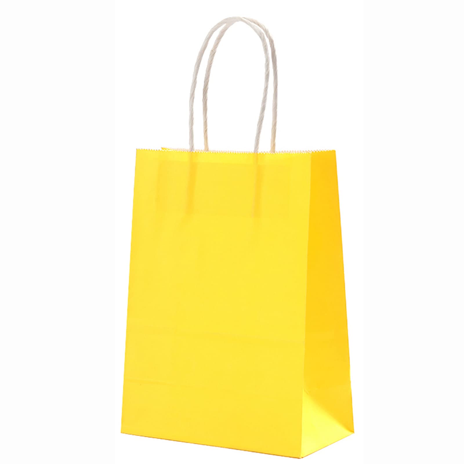 100 Pcs Kraft Paper Bags with Handles - Eco-Friendly Brown Shopping Bags for Retail Stores, Restaurants, Takeout, Grocery, Bakery, DIY Crafts & Gift Wrapping (6x3x8 Inches) - Perfect for Parties, Weddings & Farmers Markets