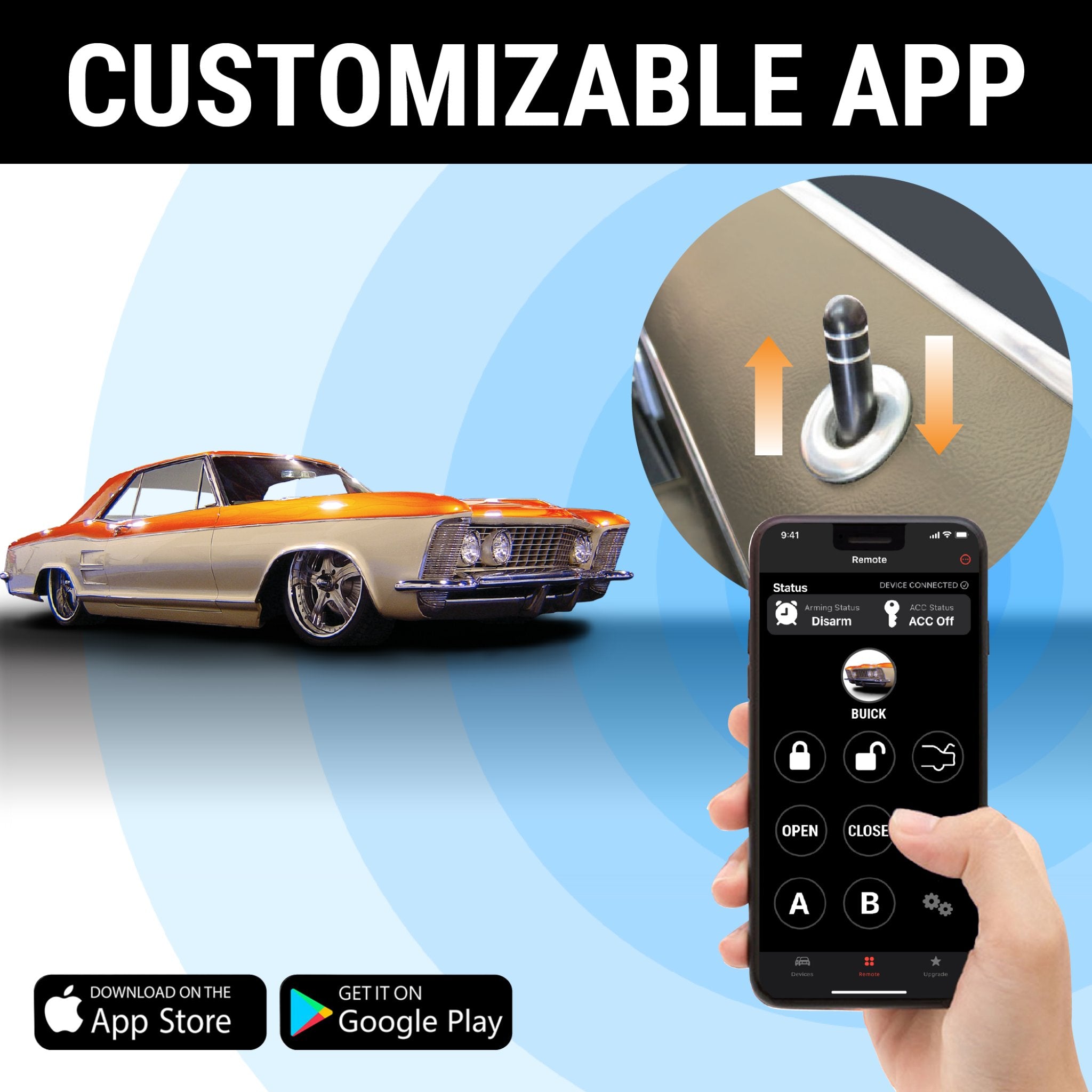 1903 Rambler Model E 2-Door Power Lock Kit with Remote Keyless Entry - Central Locking System Upgrade for Classic Cars - Perfect for Car Restoration & Security Enhancement